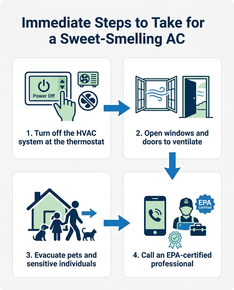 Immediate Steps to Take for a Sweet-Smelling AC